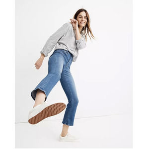 Madewell Cali Demi-Boot Jeans in Tierney Wash Sz 24